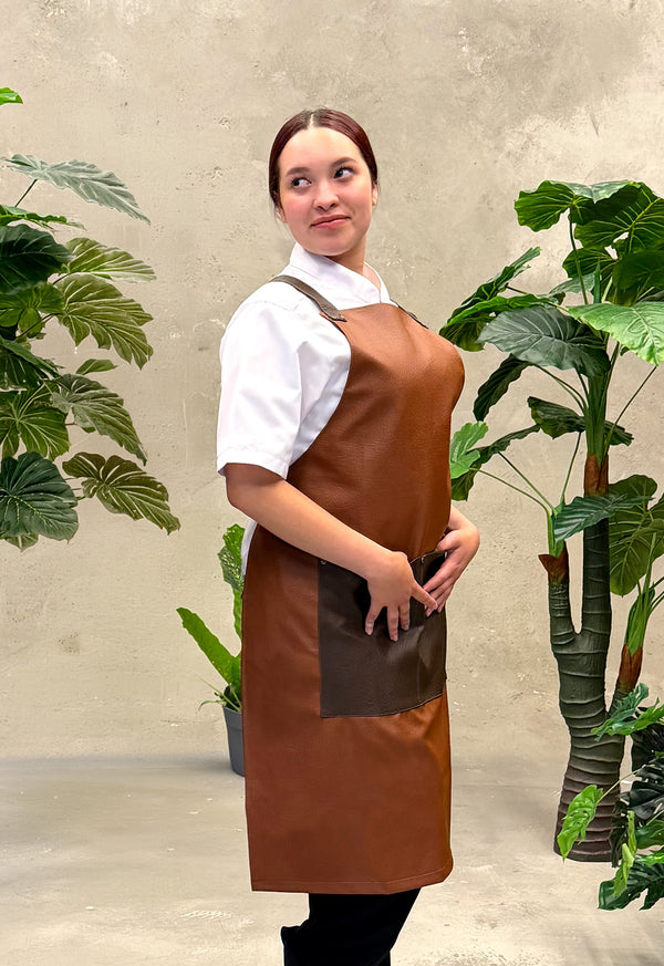 Delantal Cuerina Café | Uniforme Cocina