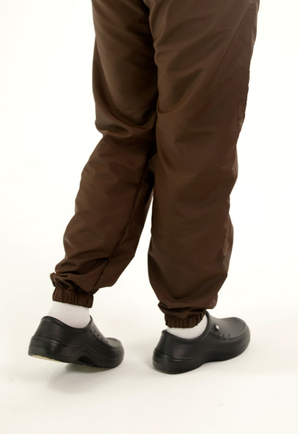 Pantalón Antifluido Jogger Café | Uniforme Cocina