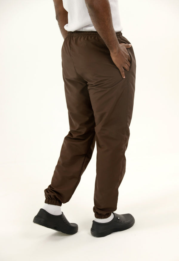 Pantalón Antifluido Jogger Café | Uniforme Cocina