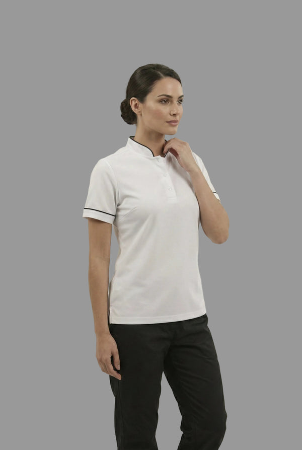 Combo Camisa Antifluido Blanca y Pantalón Antifluido Negro Mujer | Uniforme Profesional