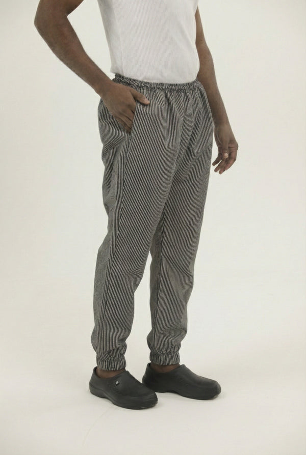 Pantalón Antifluido Jogger Rayas | Uniforme Cocina