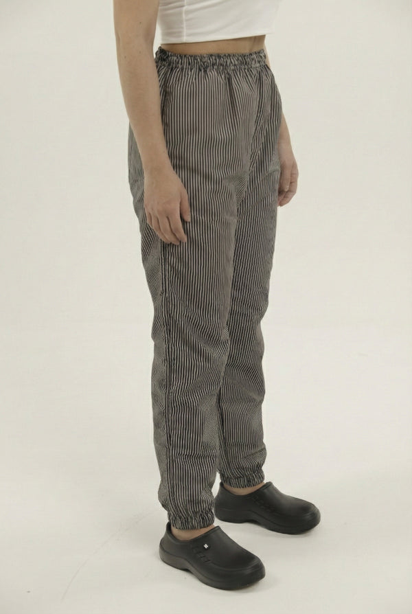 Pantalón Antifluido Jogger Rayas | Uniforme Cocina