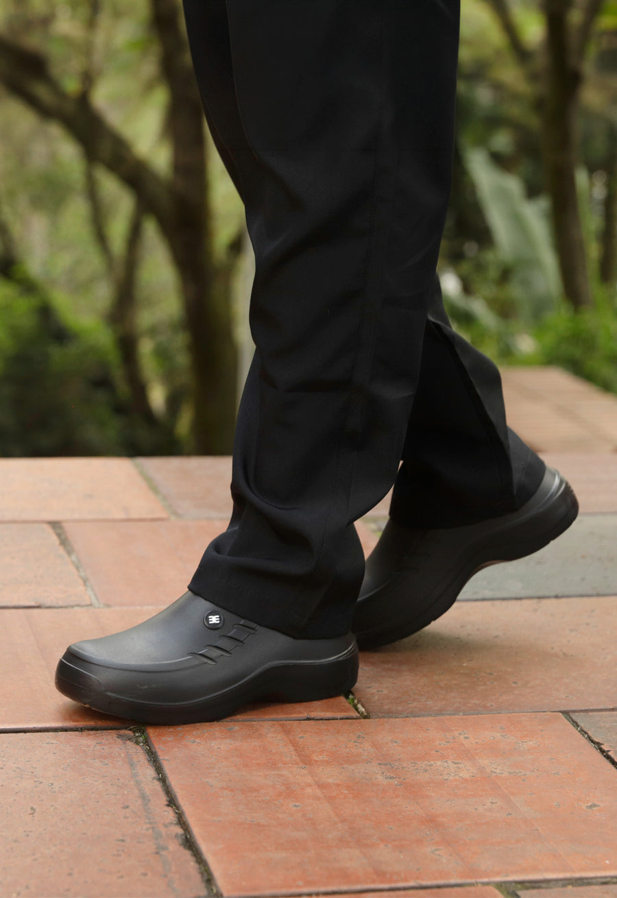 Calzado Evacol sin Tira Negro Unisex | Antideslizante Cocina