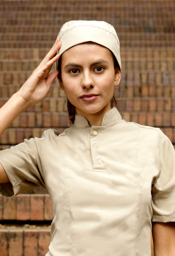 Cofia Antifluido Beige | Uniforme Cocina