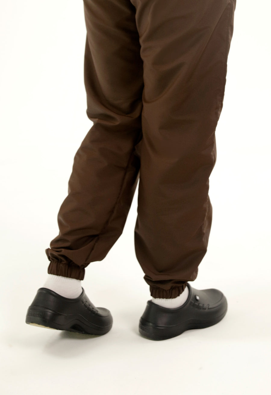 Pantalón Antifluido Jogger Café | Uniforme Cocina