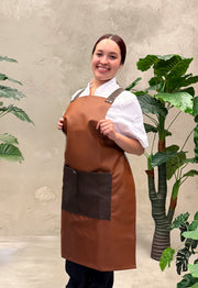 Delantal Cuerina Café | Uniforme Cocina