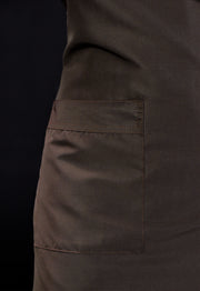 Delantal Peto Antifluido Café | Uniforme Cocina