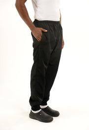 Pantalón Antifluido Jogger Negro | Uniforme Cocina