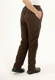 Pantalón Antifluido Bota Recta Café | Uniforme Cocina