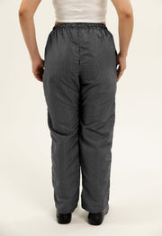 Pantalón Antifluido Bota Recta Rayas | Uniforme Cocina
