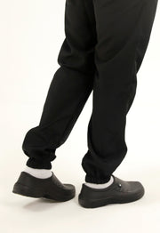 Pantalón Antifluido Jogger Negro | Uniforme Cocina