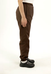 Pantalón Antifluido Jogger Café | Uniforme Cocina