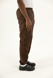 Pantalón Antifluido Jogger Café | Uniforme Cocina