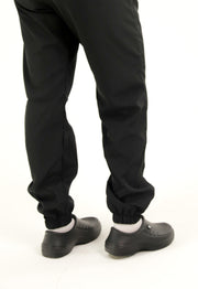 Pantalón Antifluido Jogger Negro | Uniforme Cocina