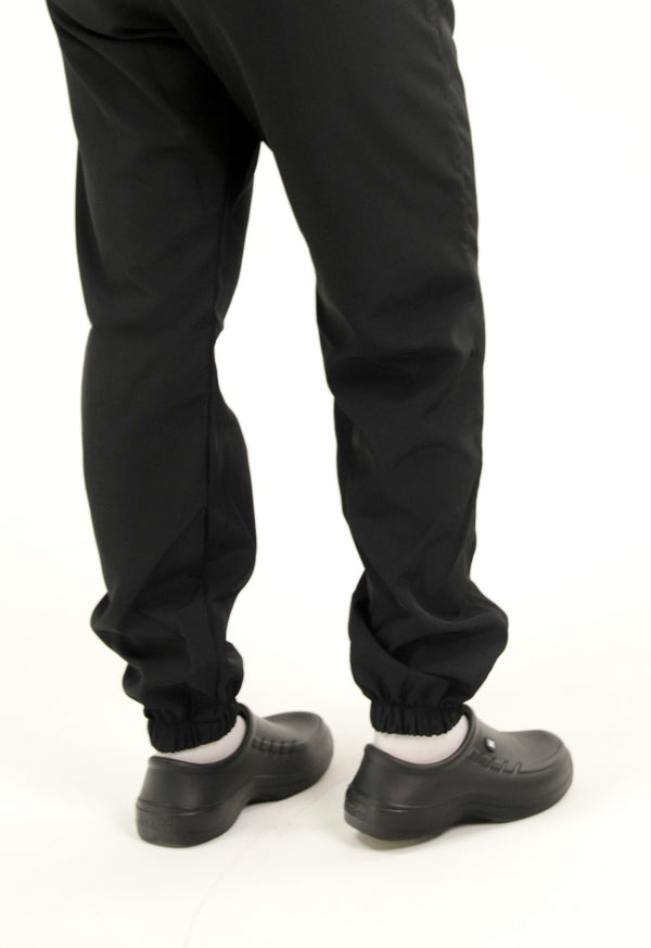 Pantalón Antifluido Jogger Negro | Uniforme Cocina