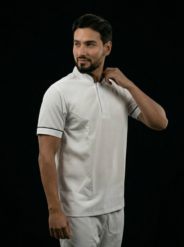 Camisa Antifluido Hombre Manga Corta Blanco | Uniforme Cocina