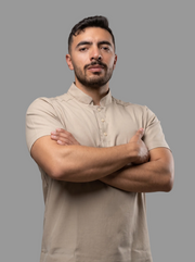 Camisa Antifluido Hombre Manga Corta Beige | Uniforme Cocina