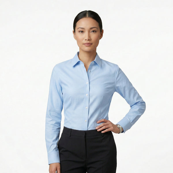 Camisa Formal Manga Larga Mujer | Uniforme para Meseros