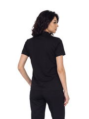 Combo Camisa Antifluido Negra y Pantalón Antifluido Negro Mujer | Uniforme Profesional