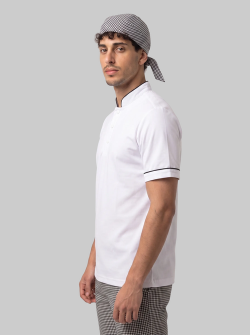 Combo Camisa Antifluido Blanca, Pantalón Antifluido Gallineto y Cofia Antifluido Gallineto Hombre | Uniforme Profesional