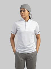 Combo Camisa Antifluido Blanca, Pantalón Antifluido Gallineto y Cofia Antifluido Gallineto Mujer | Uniforme Profesional
