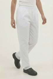 Pantalón Antifluido Bota Recta Blanco | Uniforme Cocina