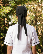 Cofia Antifluido Negro | Uniforme Cocina