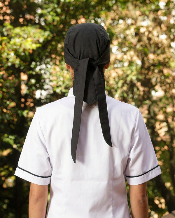 Cofia Antifluido Negro | Uniforme Cocina