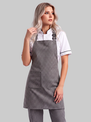 Combo Camisa Antifluido Blanca, Pantalón Antifluido Gallineto y Delantal Antifluido Gallineto Mujer | Uniforme Profesional