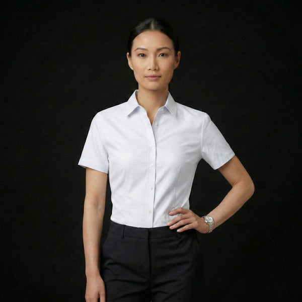 Camisa Formal Manga Corta Mujer | Uniforme para Meseros