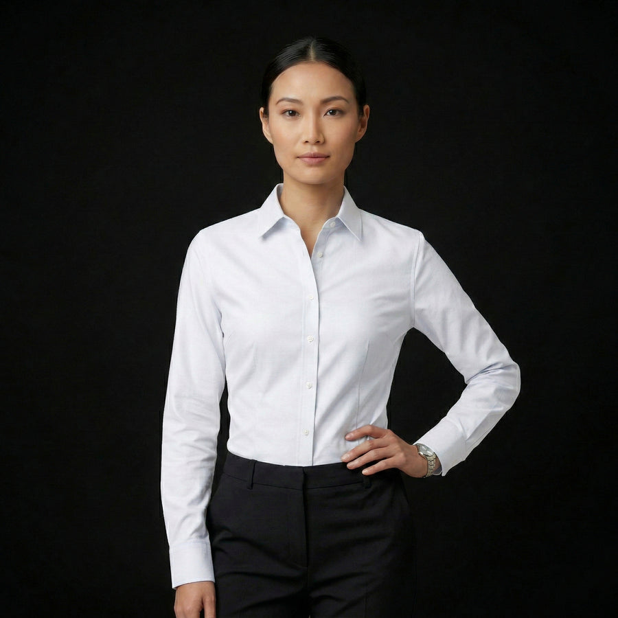 Camisa Formal Manga Larga Mujer | Uniforme para Meseros