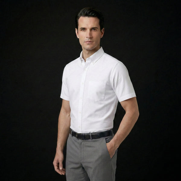 Camisa Formal Manga Corta Hombre | Uniforme para Meseros