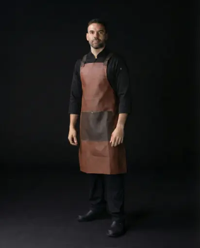 [404] 404 Delantal Cuerina Cafe