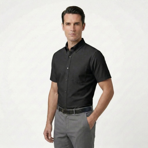 [602] 602 Camisa Oxford Manga Corta