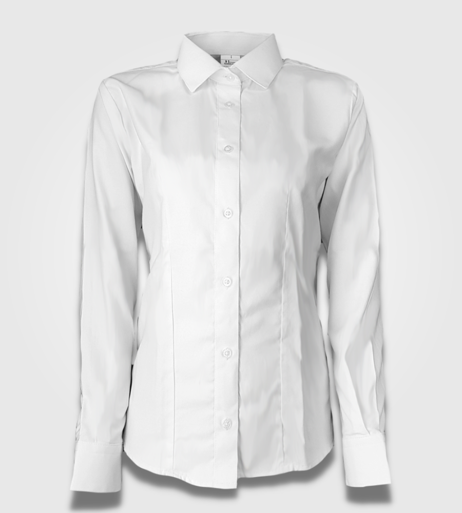 Blusa Dama Oxford Blanca Uniformes Flash